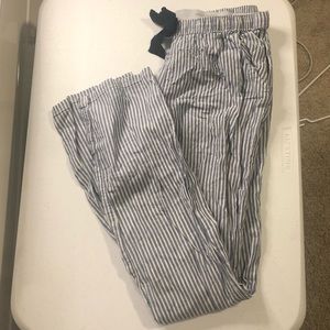 hollister pajama striped pants
